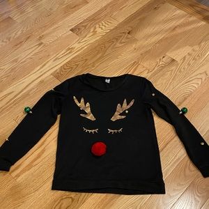 Christmas reindeer top